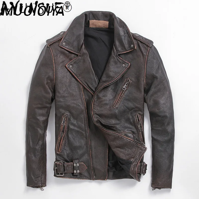 MUOIOYIA Real Leather Jacket Men Vintage 100% Cow Leather Coat Plus Size Genuine Leather Motorcycle Jacket 2022 L-Z-6 KJ4714
MUOIOYIA Real Leather Jacket Men Vintage 100% Cow Leather Coat Plus Size Genuine Leather Motorcycle Jacket 2022 L-Z-6 KJ4714