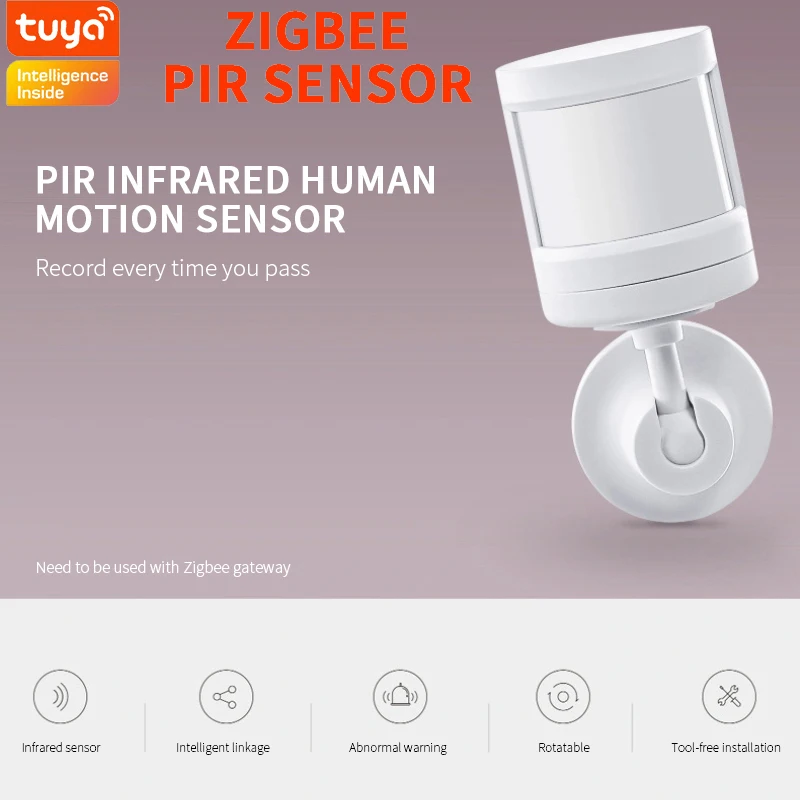 Пассивный инфракрасный датчик ZigBee, с подставкой для ног, с датчиком движения, с питанием от батареи
Пассивный инфракрасный датчик ZigBee, с подставкой для ног, с датчиком движения, с питанием от батареи