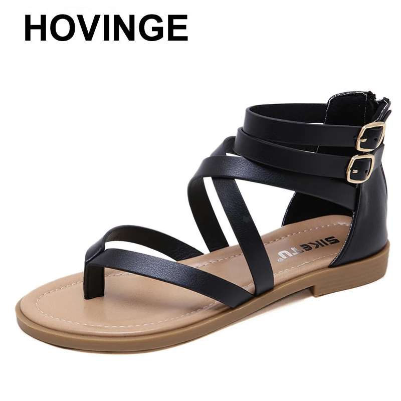 HOVINGE Roman Thin Strap Cross Sandals Female Flat Bottom Fairy Style Summer New Simple Low-heel Retro All-match Women's Shoes
HOVINGE Roman Thin Strap Cross Sandals Female Flat Bottom Fairy Style Summer New Simple Low-heel Retro All-match Women's Shoes