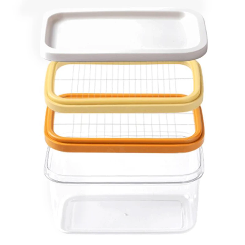 2 Layer Kitchen Portable Home Butter Box Cutting Food With Lid Rectangle Container Sealing Storage Dish Cheese Keeper
2 Layer Kitchen Portable Home Butter Box Cutting Food With Lid Rectangle Container Sealing Storage Dish Cheese Keeper