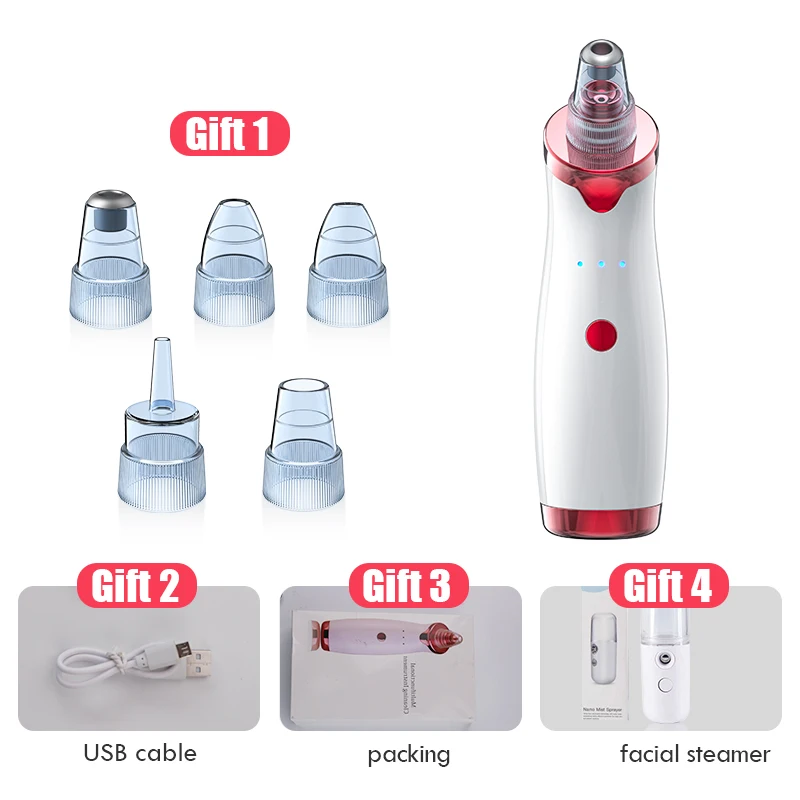 Facial Blackhead Remover Electric Black Point Vacuum Cleaner Tool Acne Pore Cleaner Face Care Machine
Facial Blackhead Remover Electric Black Point Vacuum Cleaner Tool Acne Pore Cleaner Face Care Machine