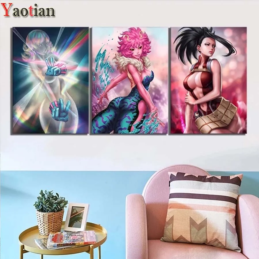Japan Anime Girls Diamond Painting Full Square Round DIY 3D Diamond Embroidery Rhinestone Mosaic Manual Hobby 3 Piece Set
Japan Anime Girls Diamond Painting Full Square Round DIY 3D Diamond Embroidery Rhinestone Mosaic Manual Hobby 3 Piece Set
