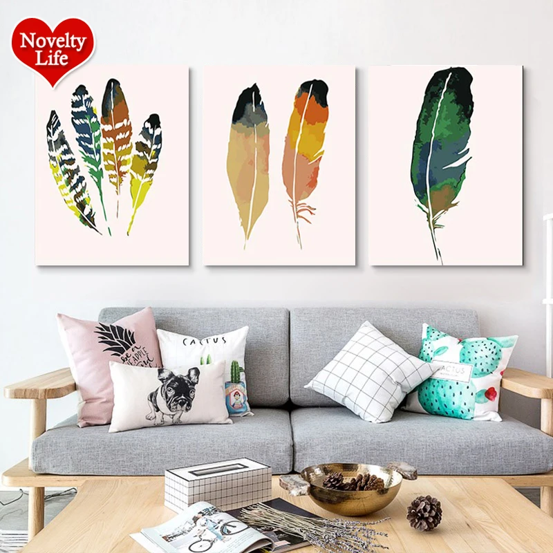 3 pcs DIY Oil Painting by Numbers Colorful Feather Triptych Picture Still Life Abstract Paint Wall Sticker Home Decor Adult Gift
3 pcs DIY Oil Painting by Numbers Colorful Feather Triptych Picture Still Life Abstract Paint Wall Sticker Home Decor Adult Gift