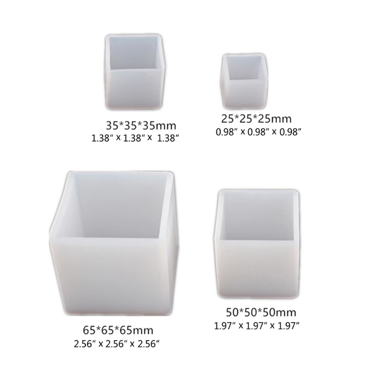 4 Pcs Cube Epoxy Resin Mold Ornaments Casting Silicone Mould DIY Crafts Jewelry Home Decorations Making Tool
4 Pcs Cube Epoxy Resin Mold Ornaments Casting Silicone Mould DIY Crafts Jewelry Home Decorations Making Tool