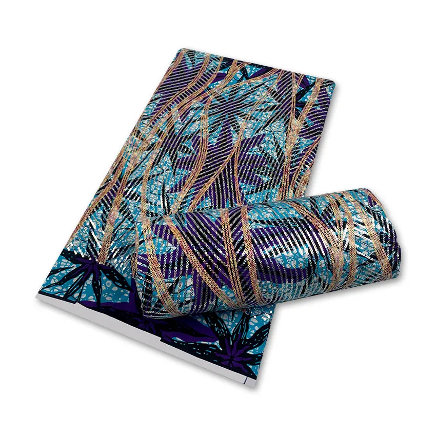 New Arrival Guaranteed Veritable Wax Sequins Ghana Cotton Wax 6 Yards African Printed Fabric SH211008
New Arrival Guaranteed Veritable Wax Sequins Ghana Cotton Wax 6 Yards African Printed Fabric SH211008