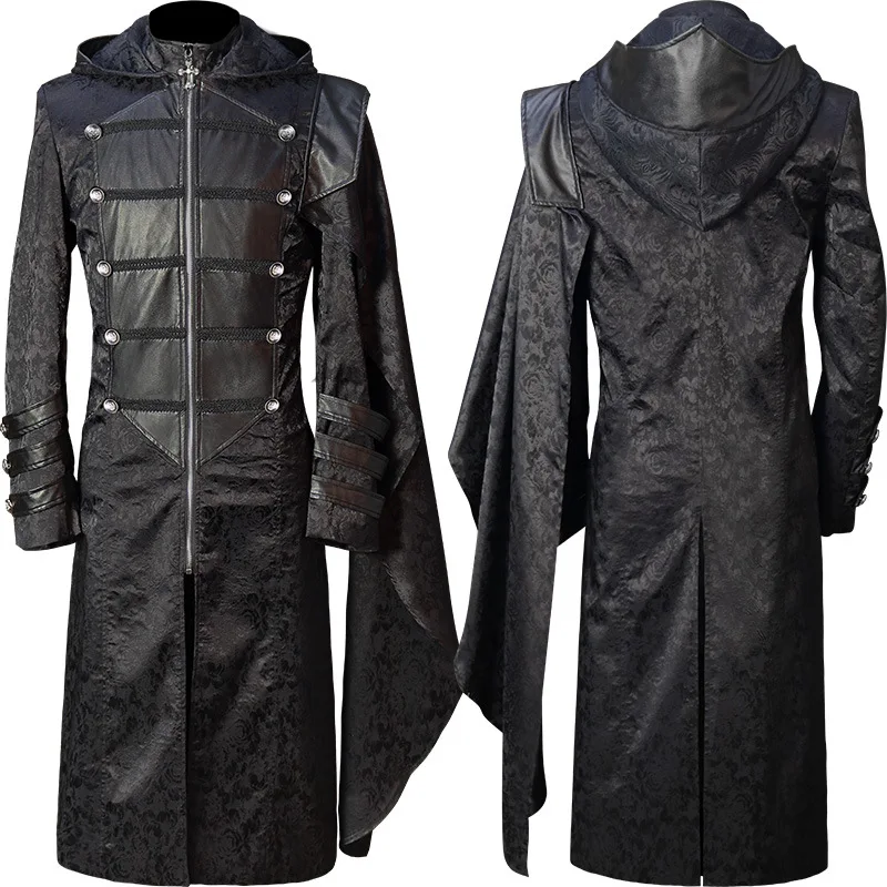 New Halloween Carnival Gothic Coat for Men Medieval Cosplay Mens Party Tuxedo Punk Adult Clothing Middle Ages Costumes
New Halloween Carnival Gothic Coat for Men Medieval Cosplay Mens Party Tuxedo Punk Adult Clothing Middle Ages Costumes