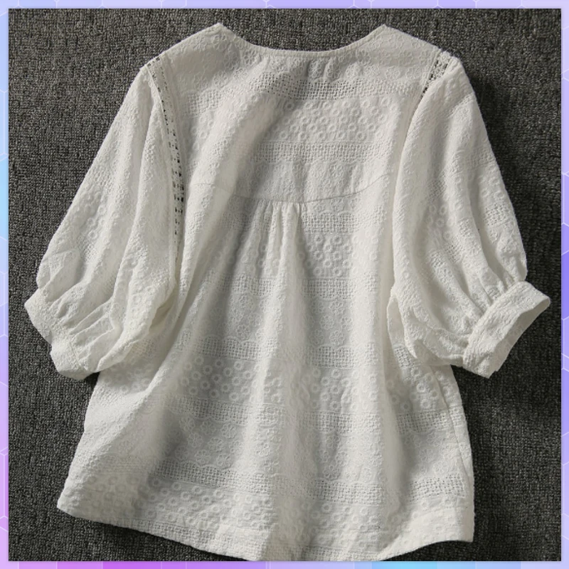 Lace Oversized T-shirt Woman Cotton Linen Tee Shirt Short Sleeve Hollow Out White Top Women 2021 Summer Casual Loose T-shirts 
Lace Oversized T-shirt Woman Cotton Linen Tee Shirt Short Sleeve Hollow Out White Top Women 2021 Summer Casual Loose T-shirts
