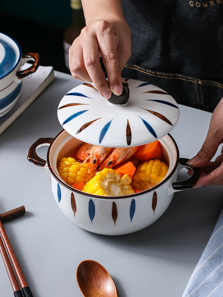 Миска для лапши с крышкой, керамическая миска, для одного дома, общежития, для студентов, японская креативная миска для супа с пузырьками, Са...
Миска для лапши с крышкой, керамическая миска, для одного дома, общежития, для студентов, японская креативная миска для супа с пузырьками, Са...