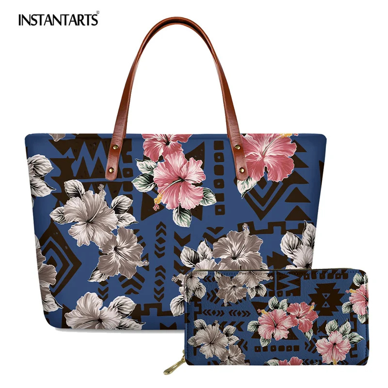 INSTANTARTS Polynesian Tribe Hibiscus Printed Ladies Bag Fashionable Top-handle Bags Women Big Tote Handbag Girls Bolso de mano
INSTANTARTS Polynesian Tribe Hibiscus Printed Ladies Bag Fashionable Top-handle Bags Women Big Tote Handbag Girls Bolso de mano