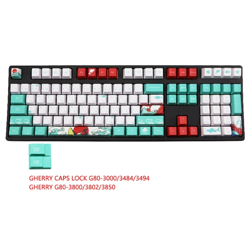 110 Keys Japanese Dye Sublimation OEM PBT Keycaps Full Set Mechanical Keyboard Keycaps Ukiyo-e Sea Waves Keycaps
110 Keys Japanese Dye Sublimation OEM PBT Keycaps Full Set Mechanical Keyboard Keycaps Ukiyo-e Sea Waves Keycaps