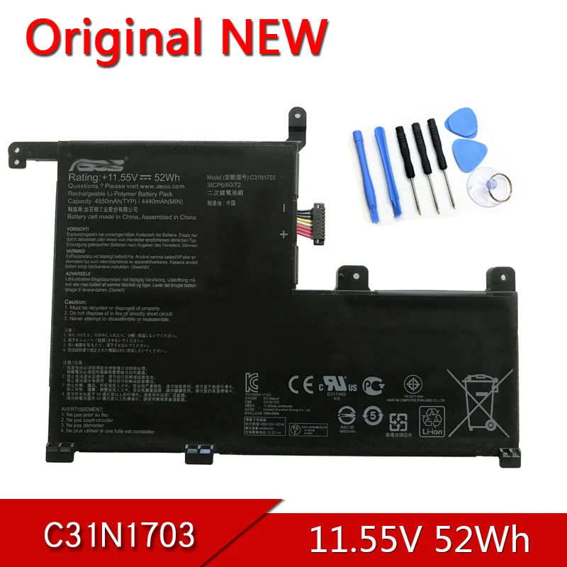 C31N1703 новая Оригинальная флип-книга Аккумулятор для ноутбука ASUS ZenBook UX561UA 2 в 1 BO056T Q525UA UX561UN Q505UA BO012T-BE BO018T BO021RB
C31N1703 новая Оригинальная флип-книга Аккумулятор для ноутбука ASUS ZenBook UX561UA 2 в 1 BO056T Q525UA UX561UN Q505UA BO012T-BE BO018T BO021RB