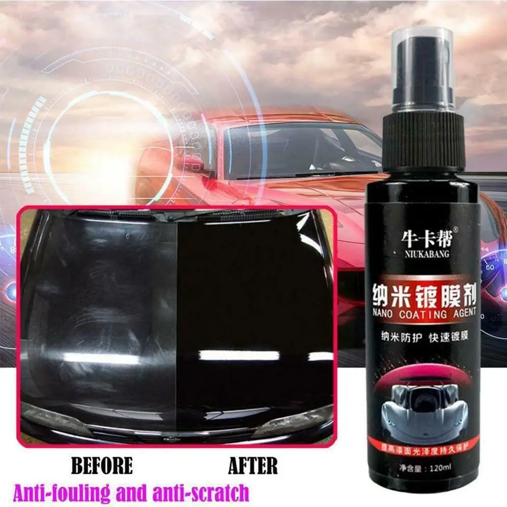 120ml Car Nano Repairing Spray Oxidation Liquid Ceramic coating Hydrophobic Super With the super Glass of hardness Coat U1D5
120ml Car Nano Repairing Spray Oxidation Liquid Ceramic coating Hydrophobic Super With the super Glass of hardness Coat U1D5