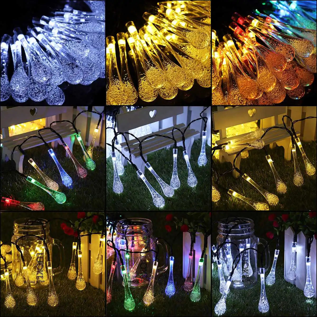 5/6.5/7M Long Drop Shape Lighting Strings Home Decor With Solar Panel&Rechargeable Battery Waterproof Lighting Strings Christma
5/6.5/7M Long Drop Shape Lighting Strings Home Decor With Solar Panel&Rechargeable Battery Waterproof Lighting Strings Christma