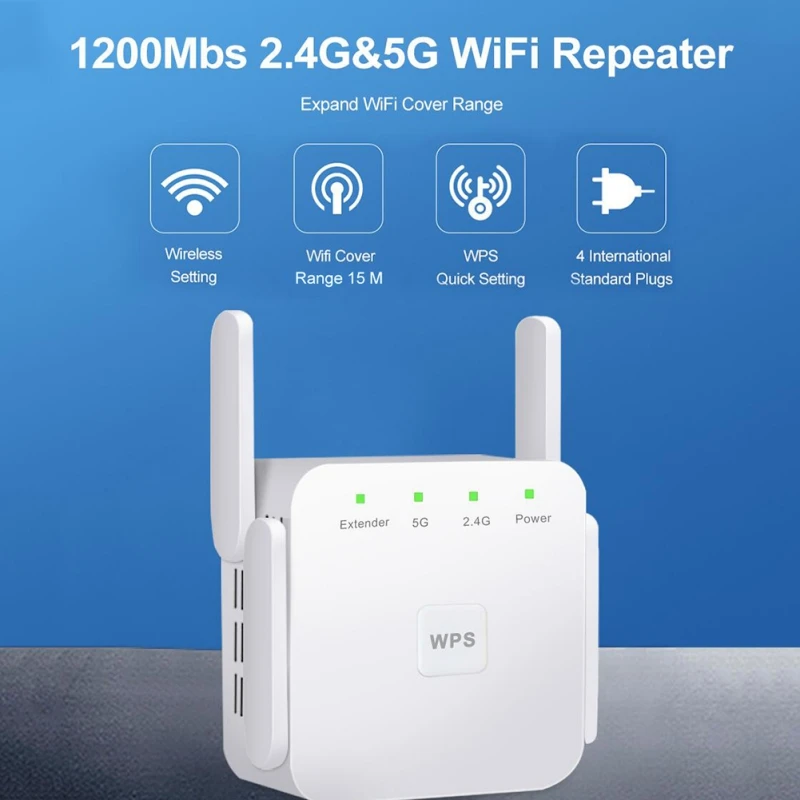 5G Wireless WiFi Repeater WiFi Extender 300Mbps/1200Mbps Long Range Wi-Fi Signal Amplifier AC 2.4G 5Ghz Dropshipping USA Stock
5G Wireless WiFi Repeater WiFi Extender 300Mbps/1200Mbps Long Range Wi-Fi Signal Amplifier AC 2.4G 5Ghz Dropshipping USA Stock