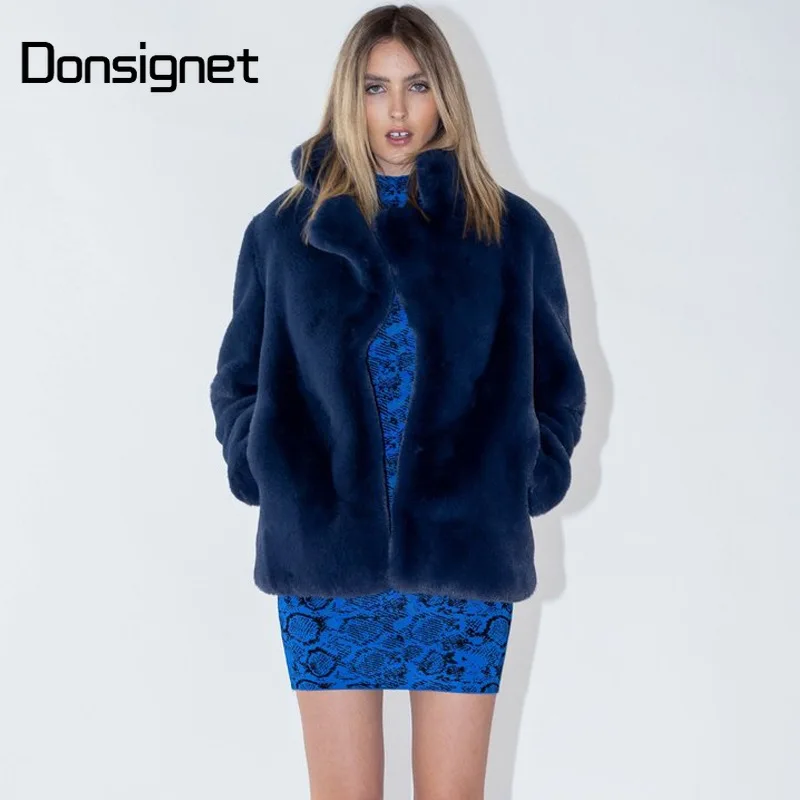 Donsignet New Fashion Splicing Long Sleeve Faux Fur Coat for Women Short Street Hipster Rabbit Fur Blue O-Neck Jacket Women
Donsignet New Fashion Splicing Long Sleeve Faux Fur Coat for Women Short Street Hipster Rabbit Fur Blue O-Neck Jacket Women