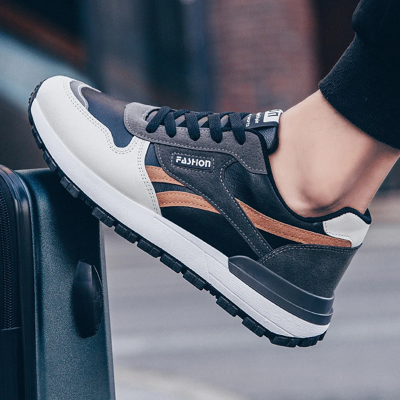 2021 Casual Men Shoes Breathable Sneakers Men Fashion Street Comfortable Soft Walking Sneakers Leather Black Lersure Shoes Male
2021 Casual Men Shoes Breathable Sneakers Men Fashion Street Comfortable Soft Walking Sneakers Leather Black Lersure Shoes Male