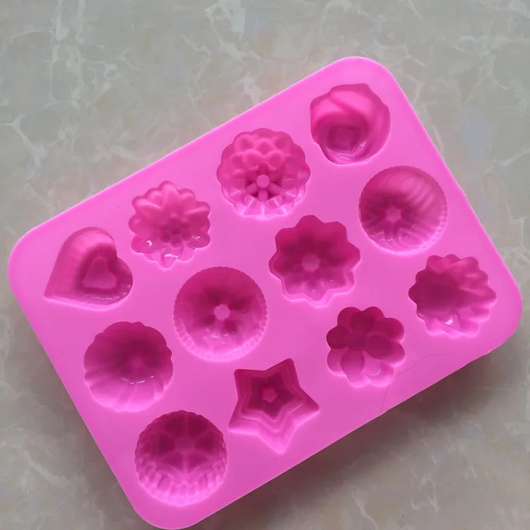 1 Pc 12 Grids Silicone Molds Bakeware Flower Shapes Silica Gel Cake Mould Handmade Soap Mold for Baking Kitchen Cake Tools 
1 Pc 12 Grids Silicone Molds Bakeware Flower Shapes Silica Gel Cake Mould Handmade Soap Mold for Baking Kitchen Cake Tools