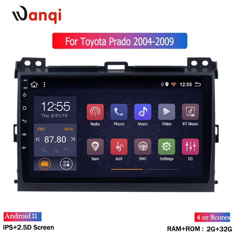 2G + 32G 9" 1din Android 11 GO Car DVD Player for Toyota Land Cruiser Prado 120 2004-2009 Car Radio GPS Navigation WIFI Player
2G + 32G 9" 1din Android 11 GO Car DVD Player for Toyota Land Cruiser Prado 120 2004-2009 Car Radio GPS Navigation WIFI Player