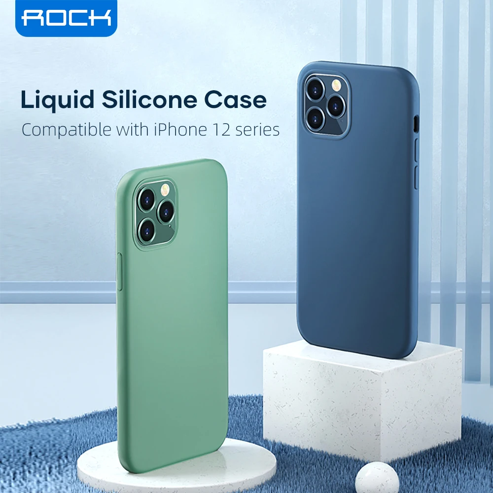 ROCK Liquid Silicone Case for iPhone 12 Mini 12 Pro Cover Thin Soft Shockproof Case for iPhone 12 Pro Max Protector Cover Coque
ROCK Liquid Silicone Case for iPhone 12 Mini 12 Pro Cover Thin Soft Shockproof Case for iPhone 12 Pro Max Protector Cover Coque