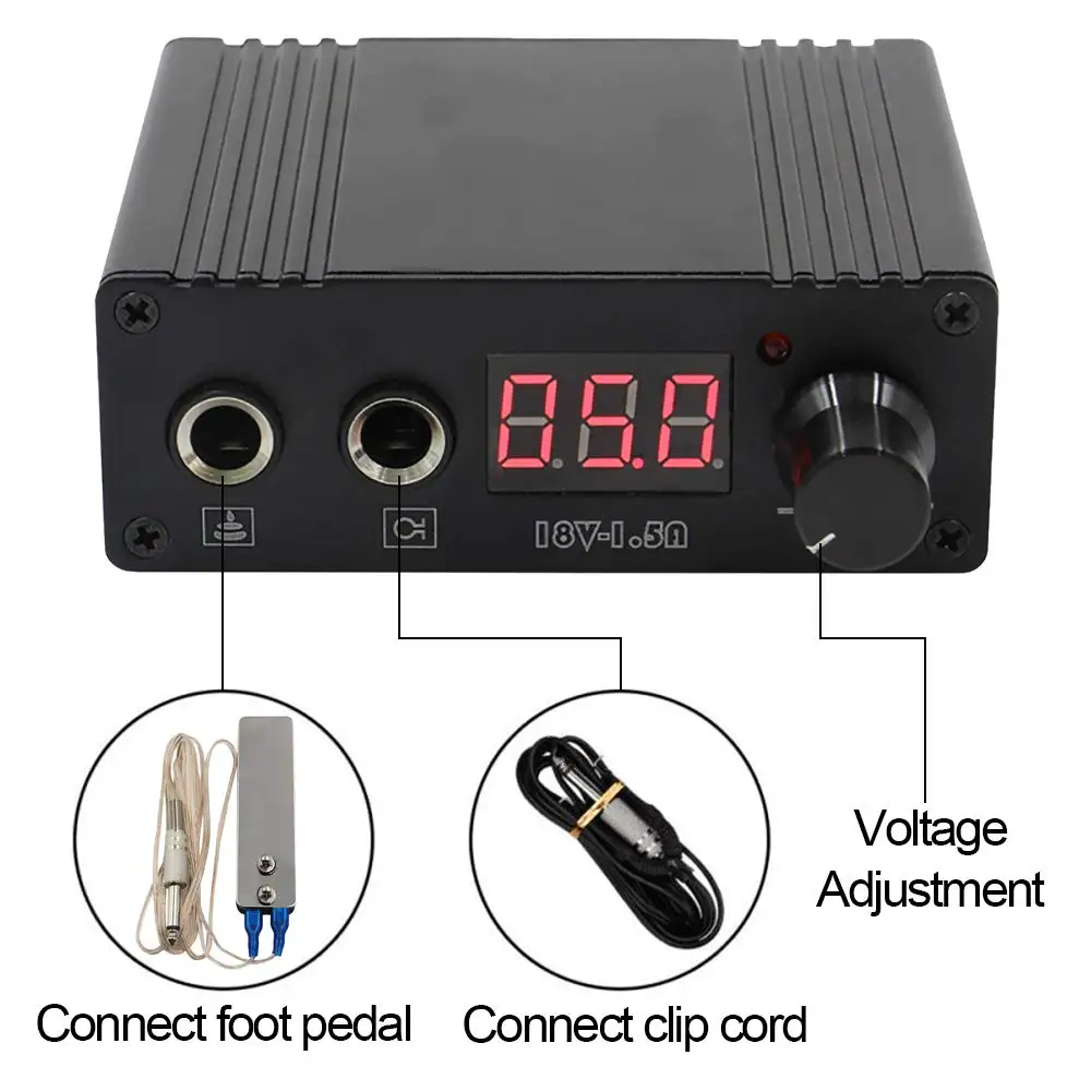 New Digital LCD Design Tattoo Power Supply with Tattoo Pedal Switch and Tattoo Clip Cord for Tattoo Machine Supplies
New Digital LCD Design Tattoo Power Supply with Tattoo Pedal Switch and Tattoo Clip Cord for Tattoo Machine Supplies