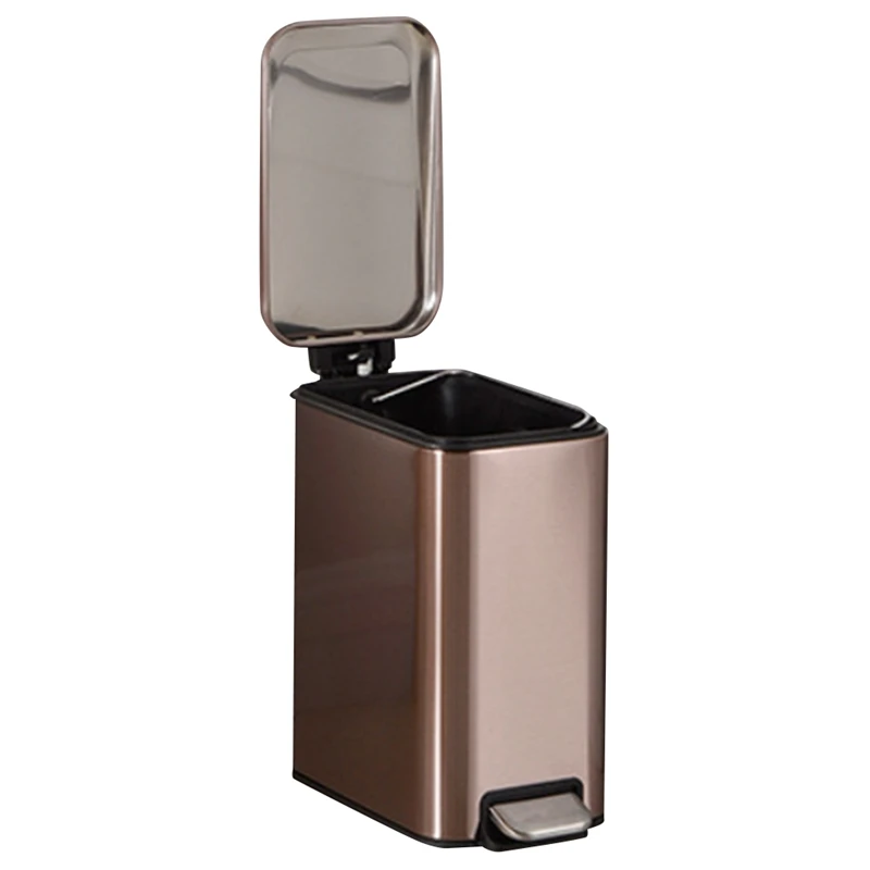 5 Liter / 1.3 Gallon Soft-Close Trash Can with Foot Pedal - Stainless Steel, Satin Nickel Finish
5 Liter / 1.3 Gallon Soft-Close Trash Can with Foot Pedal - Stainless Steel, Satin Nickel Finish