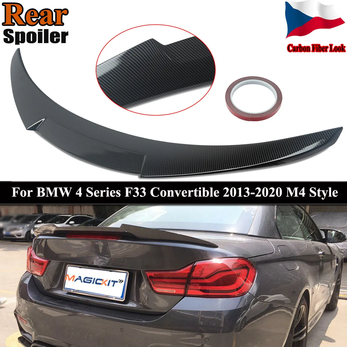 Стильный спойлер для ботинок MagicKit из углеродного волокна Look M4 V для BMW 4 серии F33 Convertible 14-20
Стильный спойлер для ботинок MagicKit из углеродного волокна Look M4 V для BMW 4 серии F33 Convertible 14-20