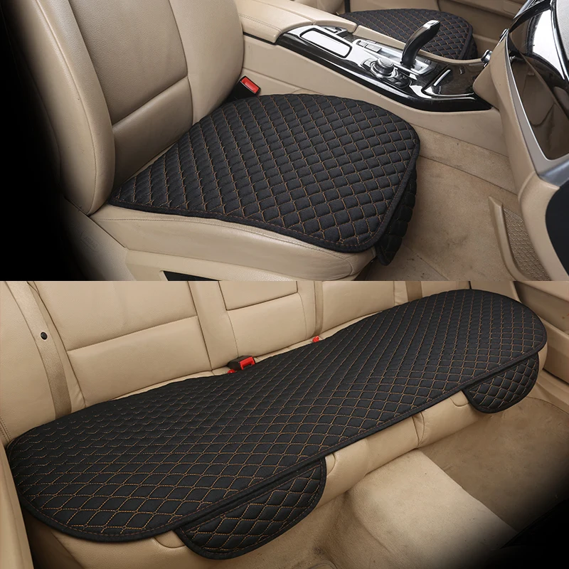 New Flax Car Seat Cover Cushion Universal Front/Rear Back Seat Cover Car Chair Breathable Line Protector Mat Pad With Pocket
New Flax Car Seat Cover Cushion Universal Front/Rear Back Seat Cover Car Chair Breathable Line Protector Mat Pad With Pocket