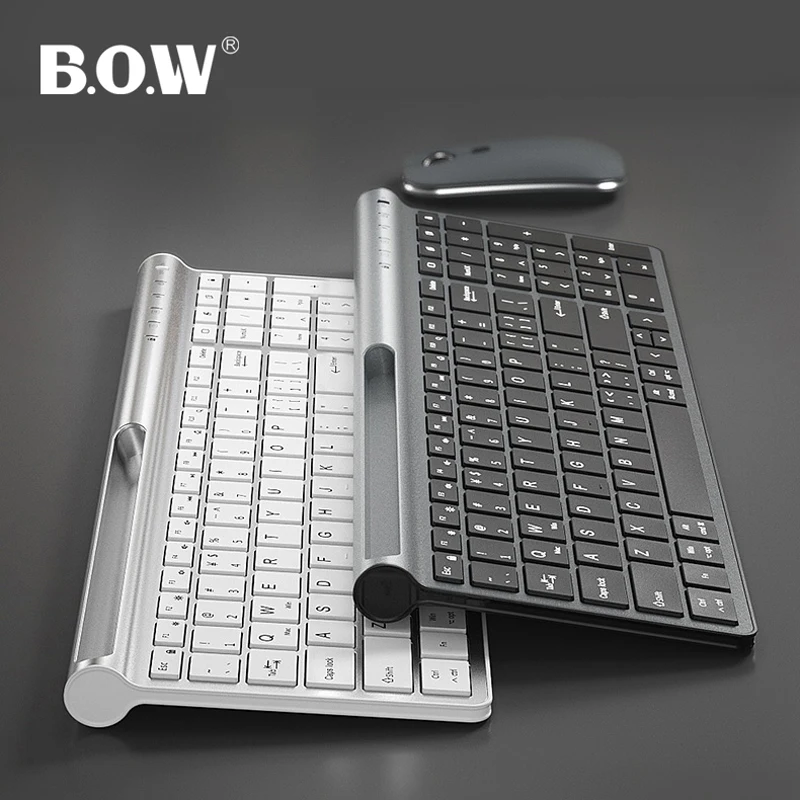B.O.W перезаряжаемая клавиатура для ПК со слотом смартфона USB порт зарядки Type c 96