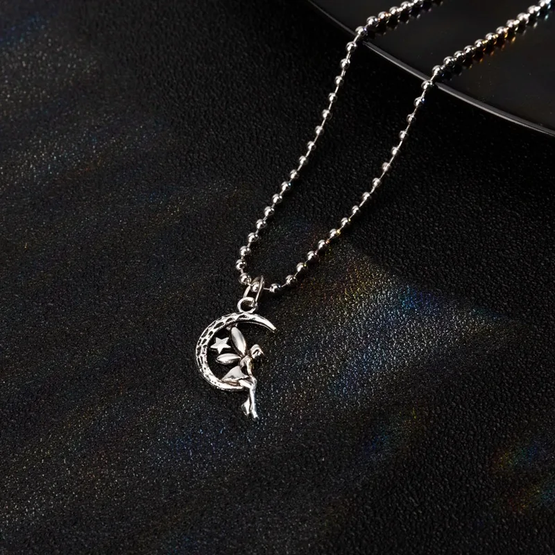 Elf Moon Star Trend Maple Leaf Women's Necklace Hip-hop Love Cross Pendant Item Stainless Steel Chain Jewelry Male and Man Gift
Elf Moon Star Trend Maple Leaf Women's Necklace Hip-hop Love Cross Pendant Item Stainless Steel Chain Jewelry Male and Man Gift