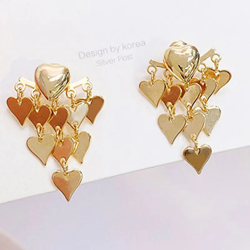JUWANG 14K Real Gold Plating Metal Earrings Heart Charm For Women Temperament Ear Stud 2021 Trend Both Wear New Earrings Jewelry
JUWANG 14K Real Gold Plating Metal Earrings Heart Charm For Women Temperament Ear Stud 2021 Trend Both Wear New Earrings Jewelry