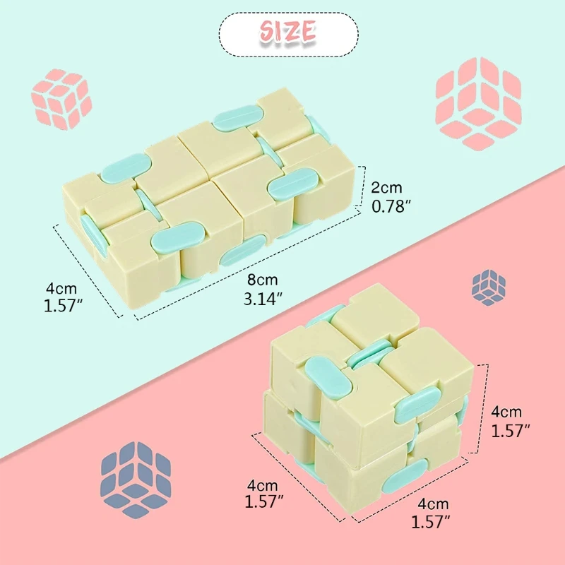 Cube Fidget Toy, Sensory Tool EDC Fidgeting Game for Kids and Adults, Cool Mini Gadget Best for stress and Anxiety
Cube Fidget Toy, Sensory Tool EDC Fidgeting Game for Kids and Adults, Cool Mini Gadget Best for stress and Anxiety