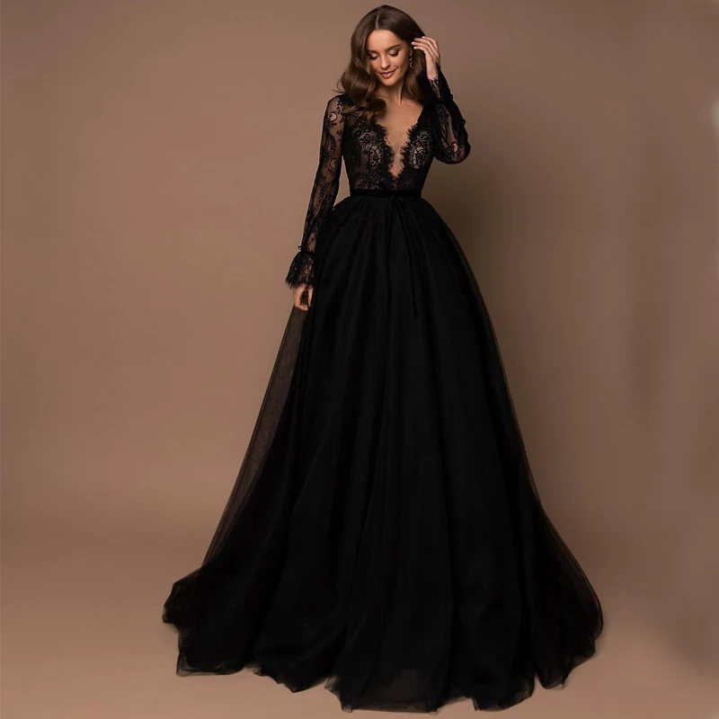 Sexy V-Neck Lace Appliques Long Sleeve Belt Tulle A-line Zipper Prom Dresses 2022 Women Formal Evening Gowns robes de soirée
Sexy V-Neck Lace Appliques Long Sleeve Belt Tulle A-line Zipper Prom Dresses 2022 Women Formal Evening Gowns robes de soirée
