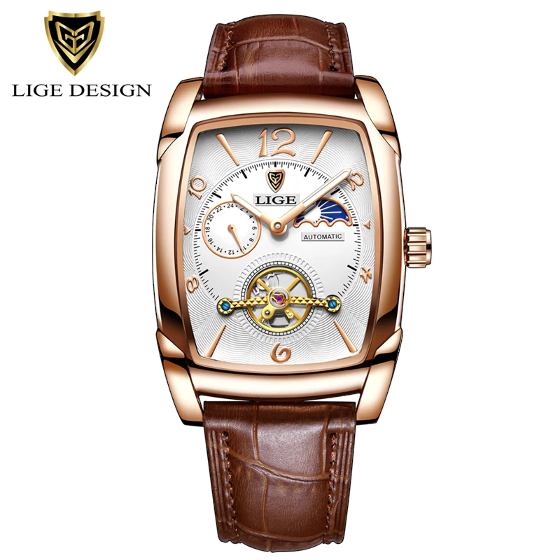 Relogio Masculino LIGE Men's watches Top Brand Luxury Square Mechanical Watch for Men Tourbillon Clock Leather Automatic Watch
Relogio Masculino LIGE Men's watches Top Brand Luxury Square Mechanical Watch for Men Tourbillon Clock Leather Automatic Watch