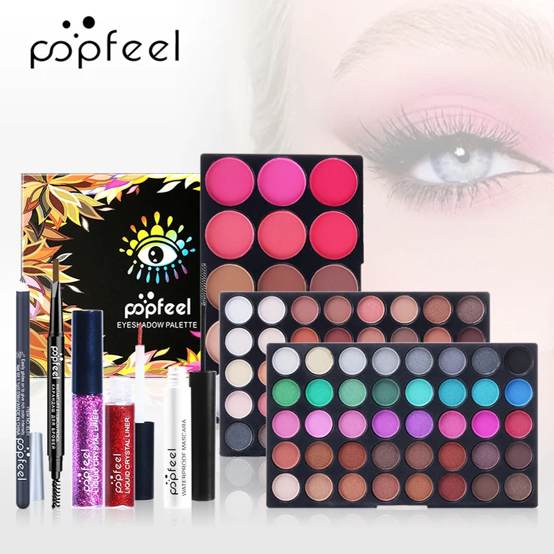 POPFEEL Eye Shadow Makeup Set Foundation Lip Gloss Balm Female Beginner Novice Full Set Light Makeup Gift Box Cosmetic Kits
POPFEEL Eye Shadow Makeup Set Foundation Lip Gloss Balm Female Beginner Novice Full Set Light Makeup Gift Box Cosmetic Kits