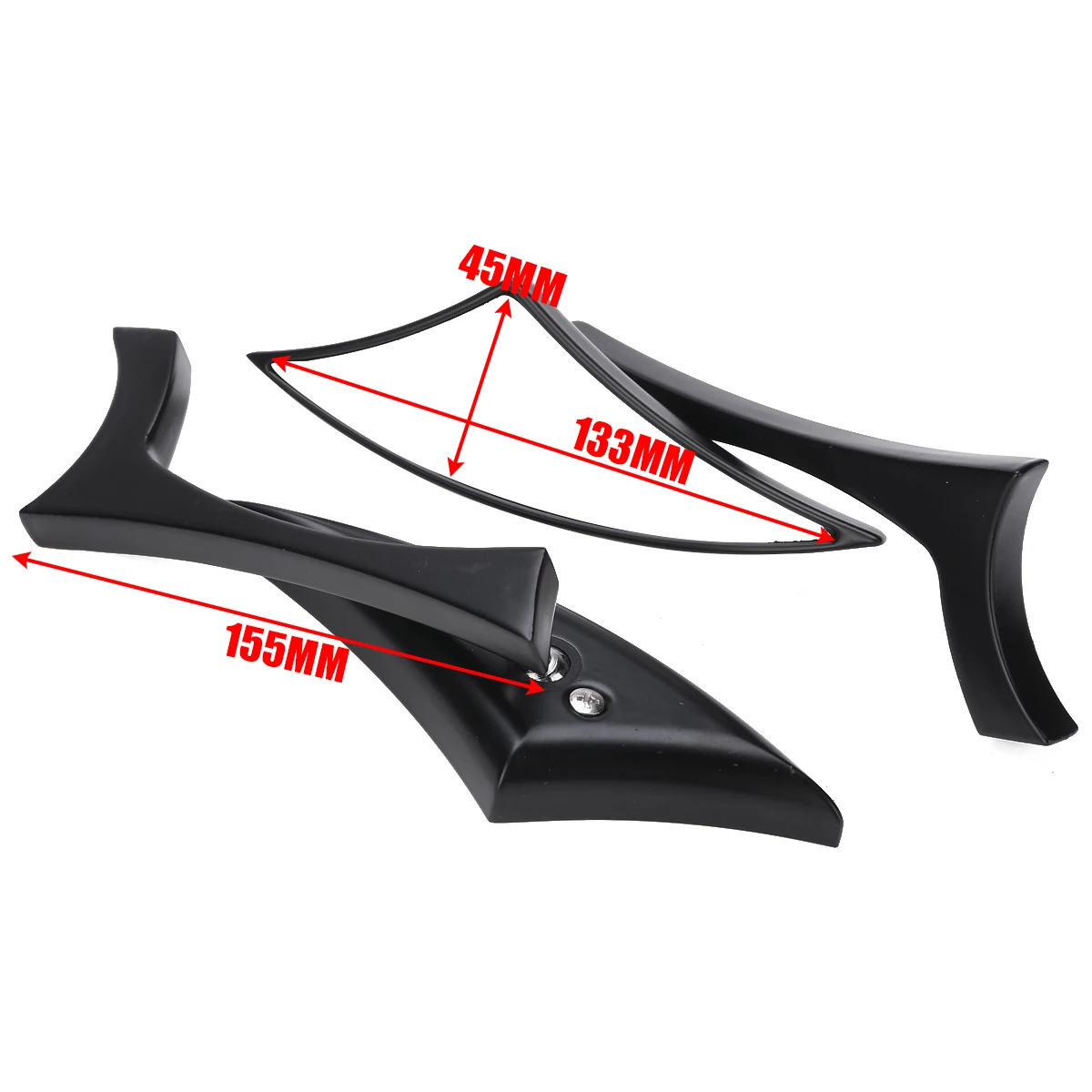 Mayitr 1Set CNC Aluminum Rearview Mirrors Black Adjustable Side Mirror For Motorcycle Cruiser Chopper 8/10MM 133*45mm
Mayitr 1Set CNC Aluminum Rearview Mirrors Black Adjustable Side Mirror For Motorcycle Cruiser Chopper 8/10MM 133*45mm