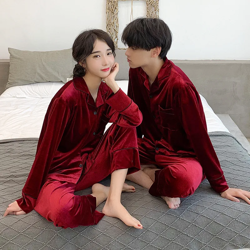 Lovers 2PCS Sleep Set Nightwear Velvet Autumn Pajamas Suit Intimate Lingerie New Arrival Home Clothing Pyjamas Sleepwear 3XL
Lovers 2PCS Sleep Set Nightwear Velvet Autumn Pajamas Suit Intimate Lingerie New Arrival Home Clothing Pyjamas Sleepwear 3XL