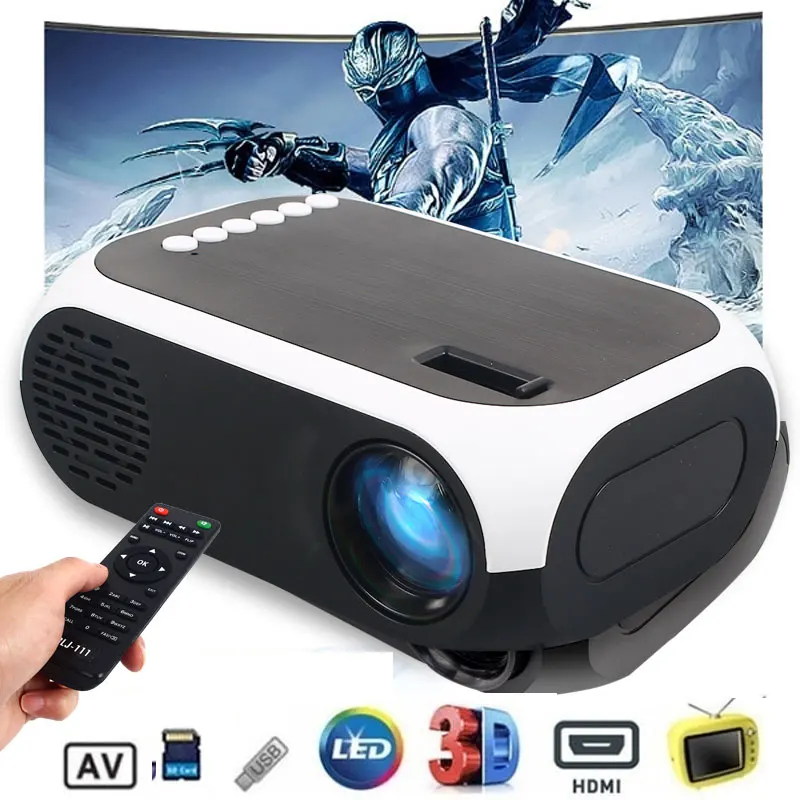 3D Full HD проектор BLJ 111 дома Театр ЖК дисплей Media Player Портативный USB/AV/HDMI Интерфейс| |