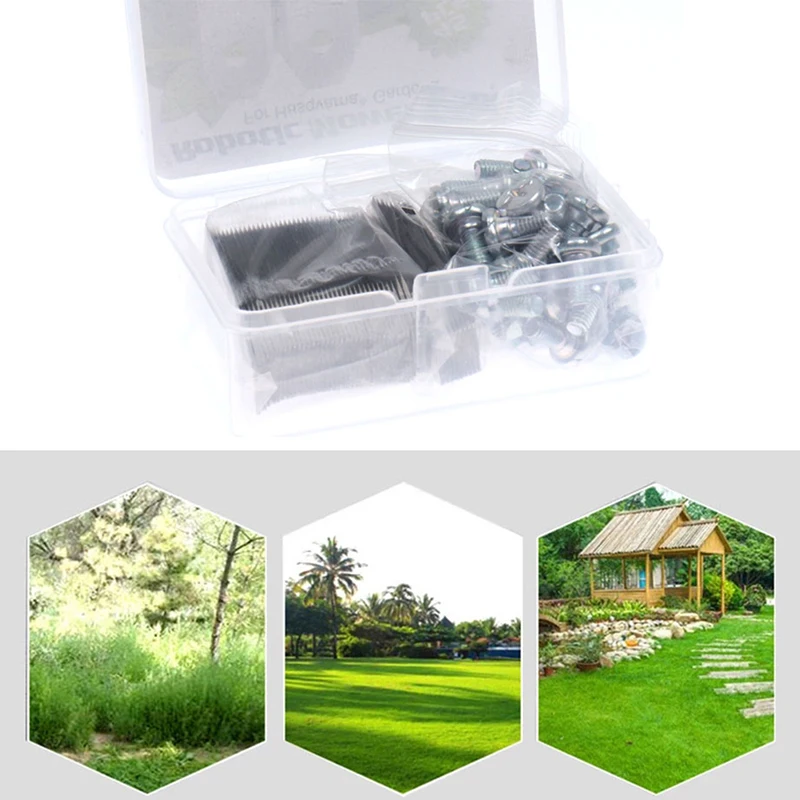 45PCS Trimmer Blade Lawn Mower Grass Replacement Trimmer Cutter Piece For Husqvarna Automower/Gardena Robotic Lawnmower
45PCS Trimmer Blade Lawn Mower Grass Replacement Trimmer Cutter Piece For Husqvarna Automower/Gardena Robotic Lawnmower