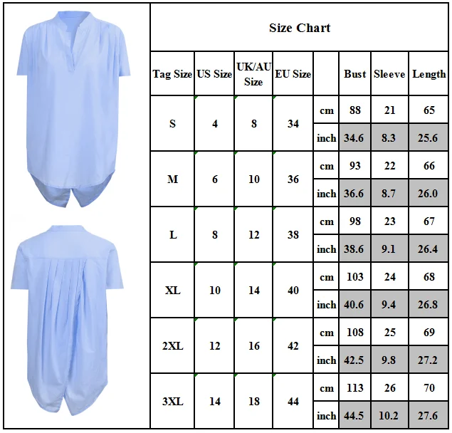 Womens Blue Loose T-Shirt Short Sleeve Tops Ladies Pullover Blouse Tunic Summer solid color women's tops and t-shirts summer tee
Womens Blue Loose T-Shirt Short Sleeve Tops Ladies Pullover Blouse Tunic Summer solid color women's tops and t-shirts summer tee