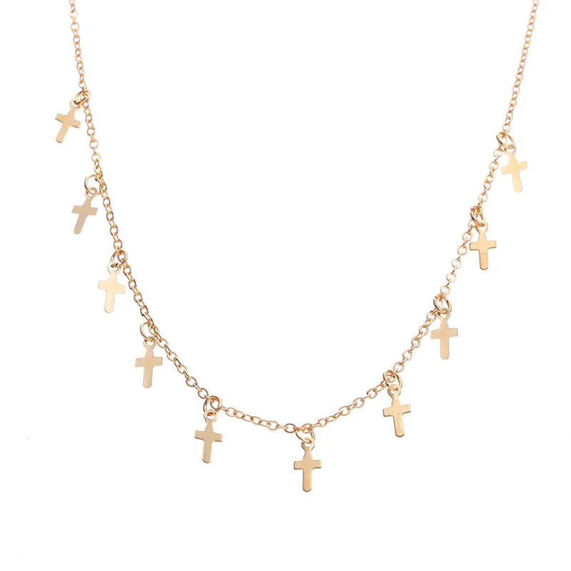 Stainless steel Cross Star heart Choker Chain Necklace For Woman Gold Color Drop Necklace Valentine's Day Gift Female Jewelry
Stainless steel Cross Star heart Choker Chain Necklace For Woman Gold Color Drop Necklace Valentine's Day Gift Female Jewelry