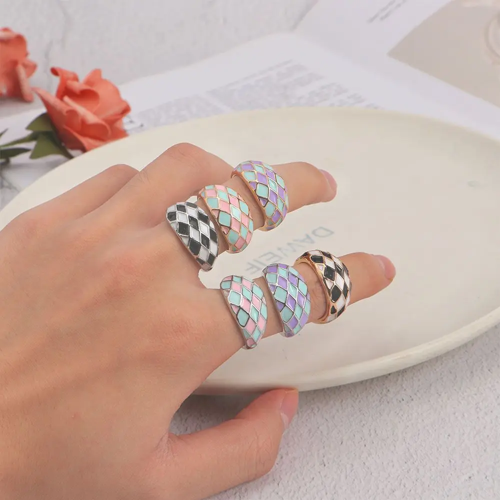 Korean Creative Colorful Finger Ring Vintage Drop Oil Geometric Enamel Rings For Women Girls Daily Wear Fashion Jewelry Gifts
Korean Creative Colorful Finger Ring Vintage Drop Oil Geometric Enamel Rings For Women Girls Daily Wear Fashion Jewelry Gifts