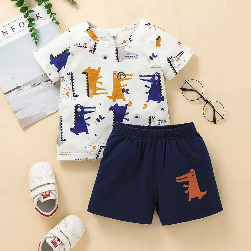 2021 Summer Children Sets Short Sleeve Print Cartoon T-shirt Dark Blue Shorts 2Pcs Roupa Infantil Menina Clothes Sets 18M-6T
2021 Summer Children Sets Short Sleeve Print Cartoon T-shirt Dark Blue Shorts 2Pcs Roupa Infantil Menina Clothes Sets 18M-6T