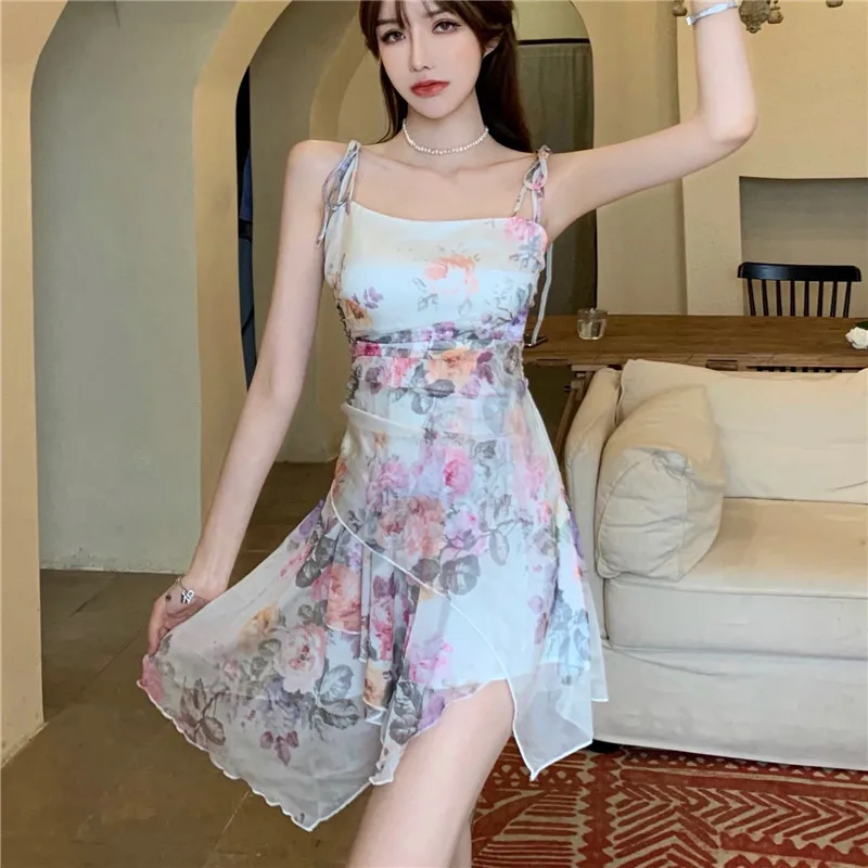 Irregular Summer Women's Dress Printed One-Neck Vestidos Sleeveless A-line Sling Mini Skirt Sexy Fashion Robe Femme Dresses M188
Irregular Summer Women's Dress Printed One-Neck Vestidos Sleeveless A-line Sling Mini Skirt Sexy Fashion Robe Femme Dresses M188