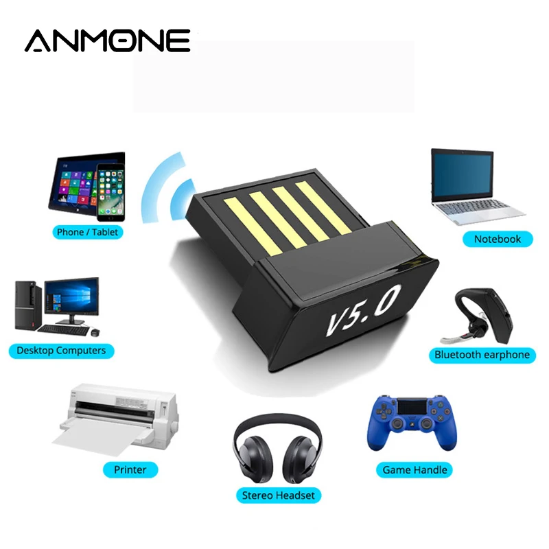 ANMONE Mini Bluetooth 5.0 Adapter PC BT5.0 Laptop Bluetooth Adapter Keyboard Mouse Wireless Adapter USB Bluetooth Adapter Phone
ANMONE Mini Bluetooth 5.0 Adapter PC BT5.0 Laptop Bluetooth Adapter Keyboard Mouse Wireless Adapter USB Bluetooth Adapter Phone