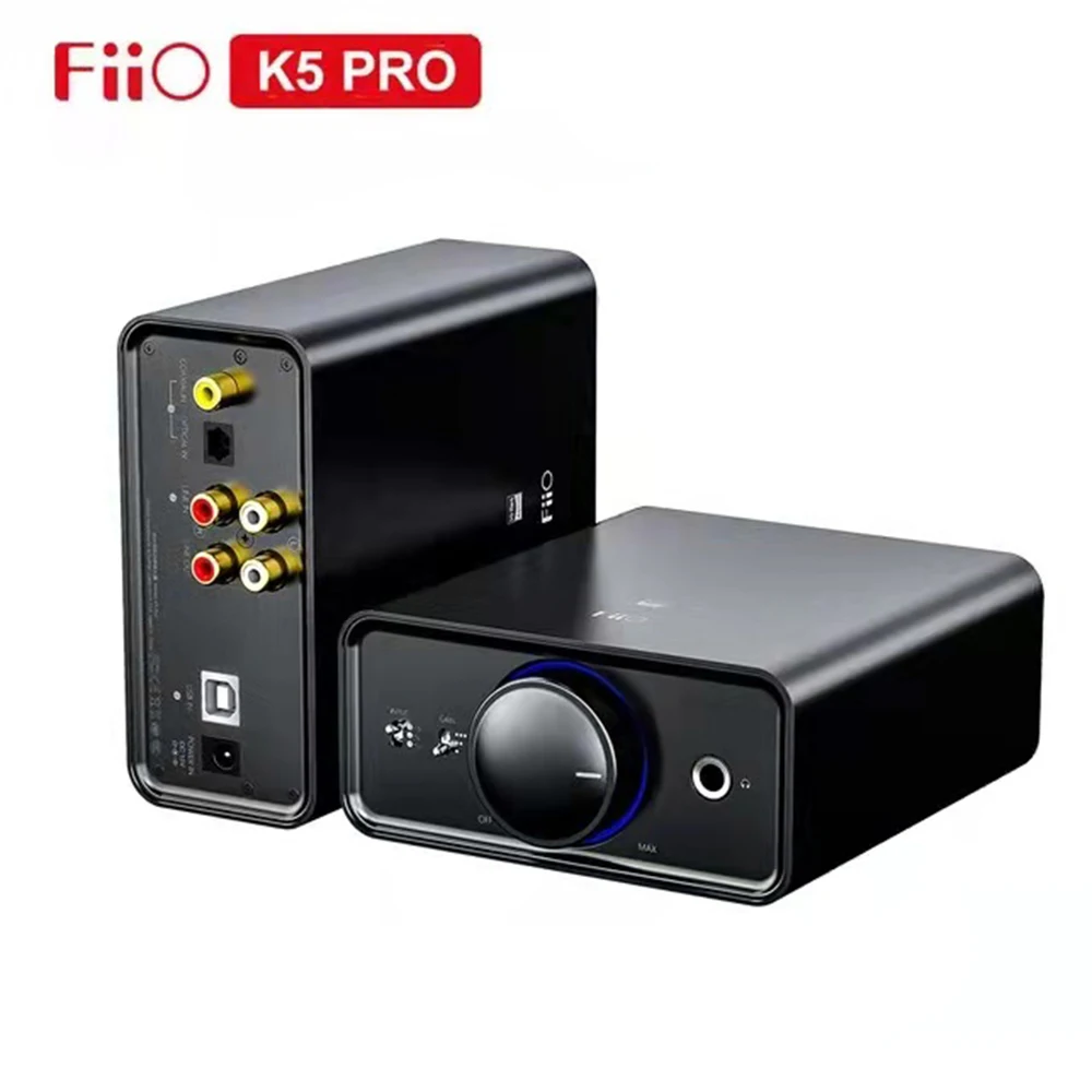 

FiiO K5 Pro HiFi Audio Amplifier AK4493 EQ 768K/32Bit DSD Decoding Deskstop AMP DAC PCM COAX RCA Input For Computer