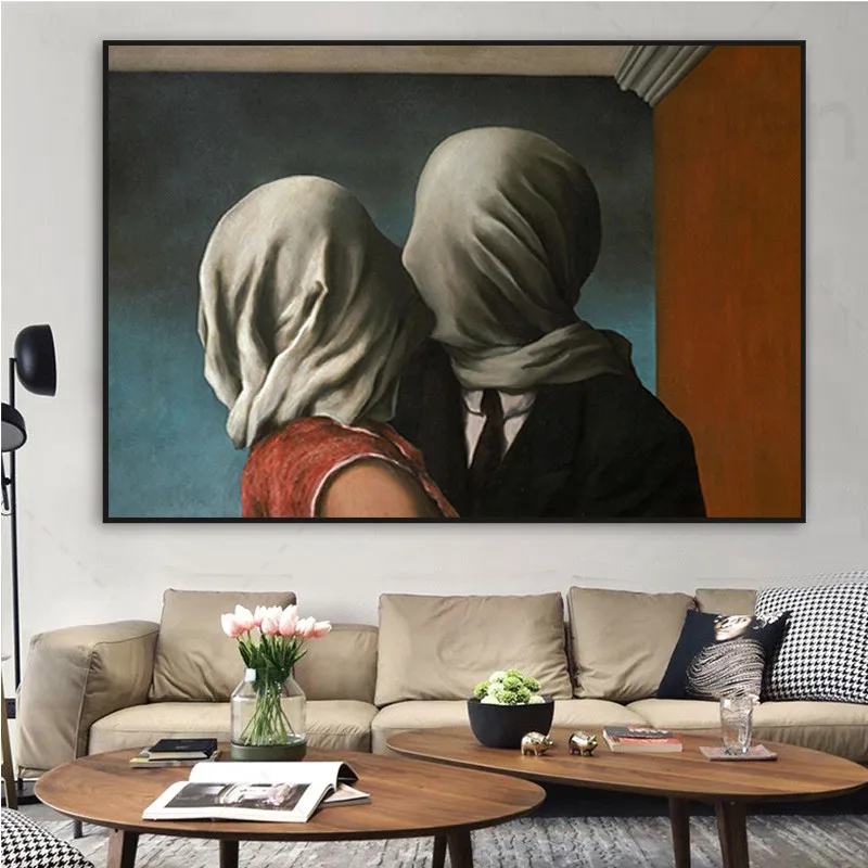 Rene Magritte's Lover Canvas Painting Surrealism Abstract Wall Art Posters and Prints Modern Home Decor Living Room Frameless
Rene Magritte's Lover Canvas Painting Surrealism Abstract Wall Art Posters and Prints Modern Home Decor Living Room Frameless