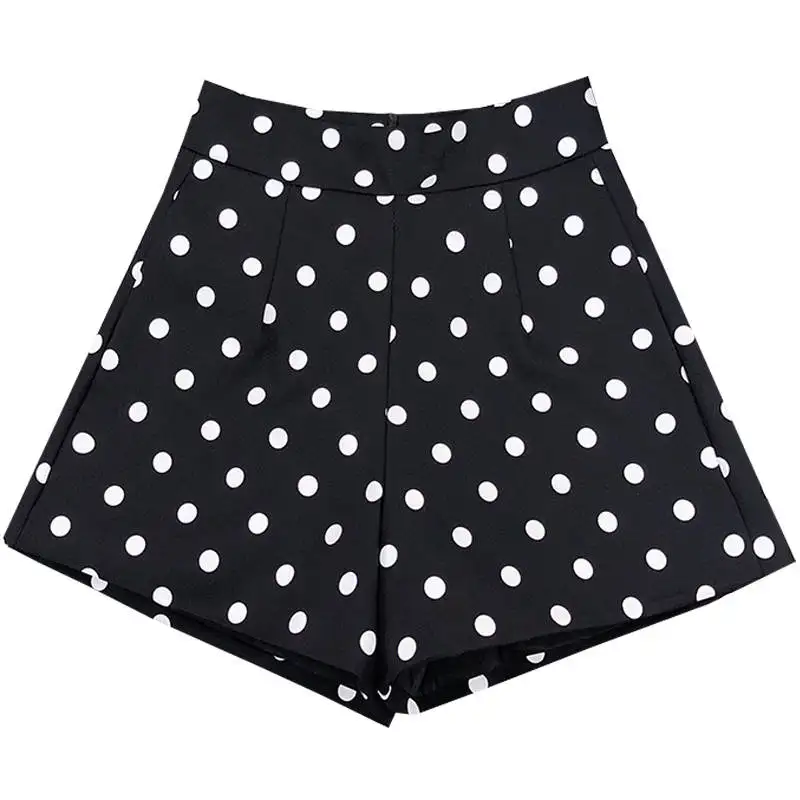 Korean Style Polka Dot High Waist Shorts Women Fashion Loose Wide Leg Shorts Feminino Black Ladies Spring Summer Shorts C6182
Korean Style Polka Dot High Waist Shorts Women Fashion Loose Wide Leg Shorts Feminino Black Ladies Spring Summer Shorts C6182
