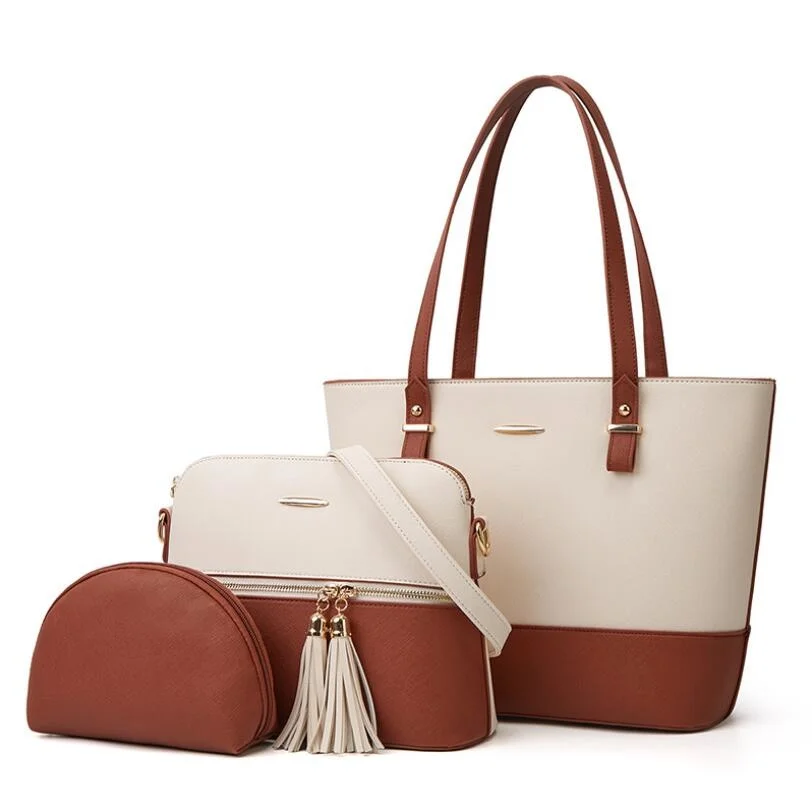 2021 new picture mother bag atmospheric three-piece female bag single shoulder diagonal bag handbag large capacity tote bag
2021 new picture mother bag atmospheric three-piece female bag single shoulder diagonal bag handbag large capacity tote bag