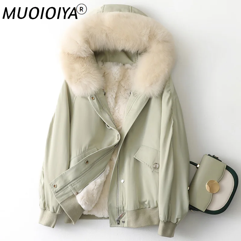 Warm Thick Hooded Fox Fur Collar Coat Female Winter 2022 Short Real Rabbit Fur Liner Parkas Women Casaco Feminino Gxy663
Warm Thick Hooded Fox Fur Collar Coat Female Winter 2022 Short Real Rabbit Fur Liner Parkas Women Casaco Feminino Gxy663