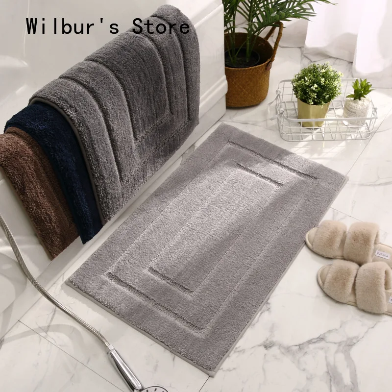 Bathroom Mat with Super Water Absorption Performance Anti Slip Soft Rug for Shower Solid Color Toilet Carpet Bathroom Decoration
Bathroom Mat with Super Water Absorption Performance Anti Slip Soft Rug for Shower Solid Color Toilet Carpet Bathroom Decoration